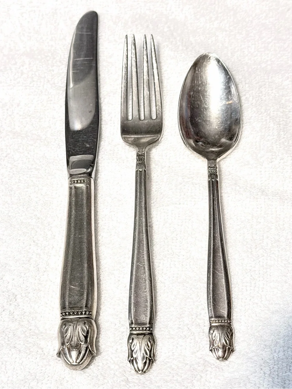 Vintage Holmes & Edward’s Danish Princess 1938  Silver Plate Youth Flatware Set